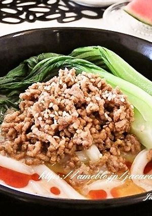 レンジで完成！豆乳冷やし担々うどん-レシピのメイン写真