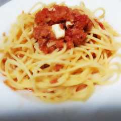 簡単ツナトマト冷製パスタ-レシピのメイン写真