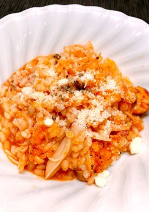 きのこのチーズトマトリゾット-レシピのメイン写真