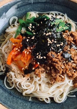 簡単レシピ 「XO醬そぼろ素麺」-レシピのメイン写真