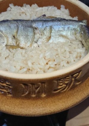 峠の釜めし土鍋で鮎釜めし-レシピのメイン写真