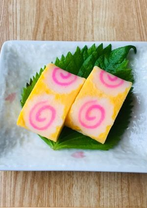 お弁当に！なるとの卵焼き-レシピのメイン写真