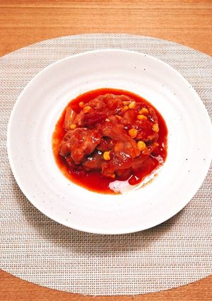 圧力鍋で！簡単鶏肉のトマト煮込み-レシピのメイン写真
