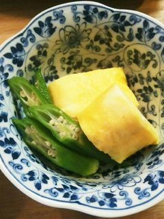 レンジ おくら 白だし 煮浸し-レシピのメイン写真