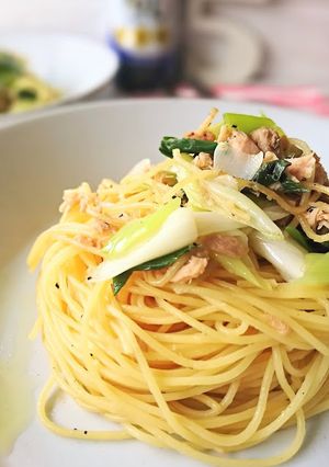 長ねぎだししょうゆパスタ-レシピのメイン写真