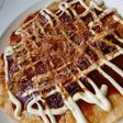 残り物のたこ焼き粉と材料でお好み焼き♪