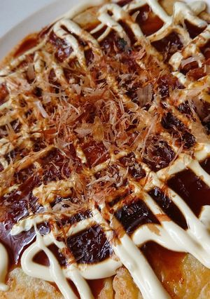 残り物のたこ焼き粉と材料でお好み焼き♪-レシピのメイン写真