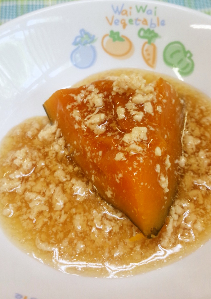 【保育園給食】かぼちゃのそぼろあん-レシピのメイン写真