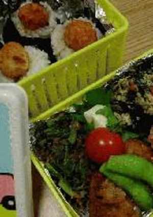 はなびし草のお弁当海老梅むすび-レシピのメイン写真