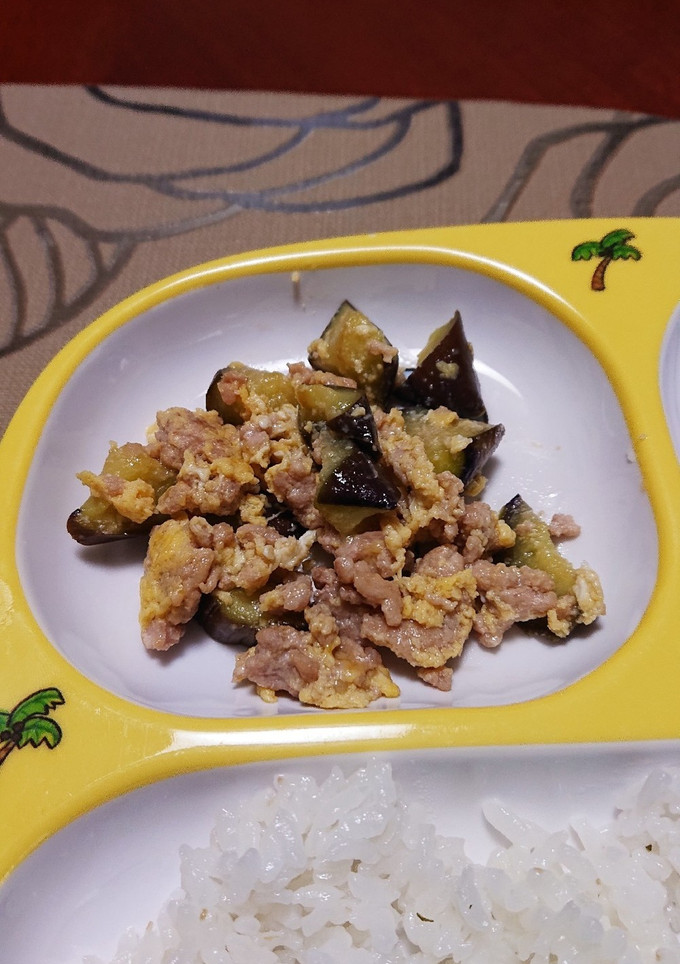 簡単！なすと挽き肉の味噌炒め！-レシピのメイン写真