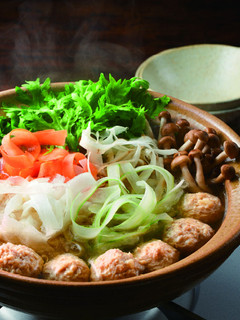 鶏団子とピーラー野菜のしゃぶ鍋♪-レシピのメイン写真