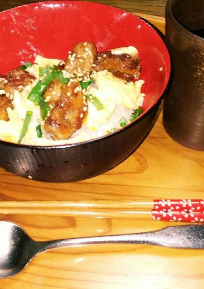 からあげと炒り卵のガッツリ丼✨☺⛄-レシピのメイン写真