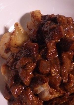カリカリチキンの茄子味噌ゴマソース仕立て-レシピのメイン写真
