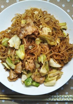 もうレンチンしないッ!ソース焼きそば-レシピのメイン写真