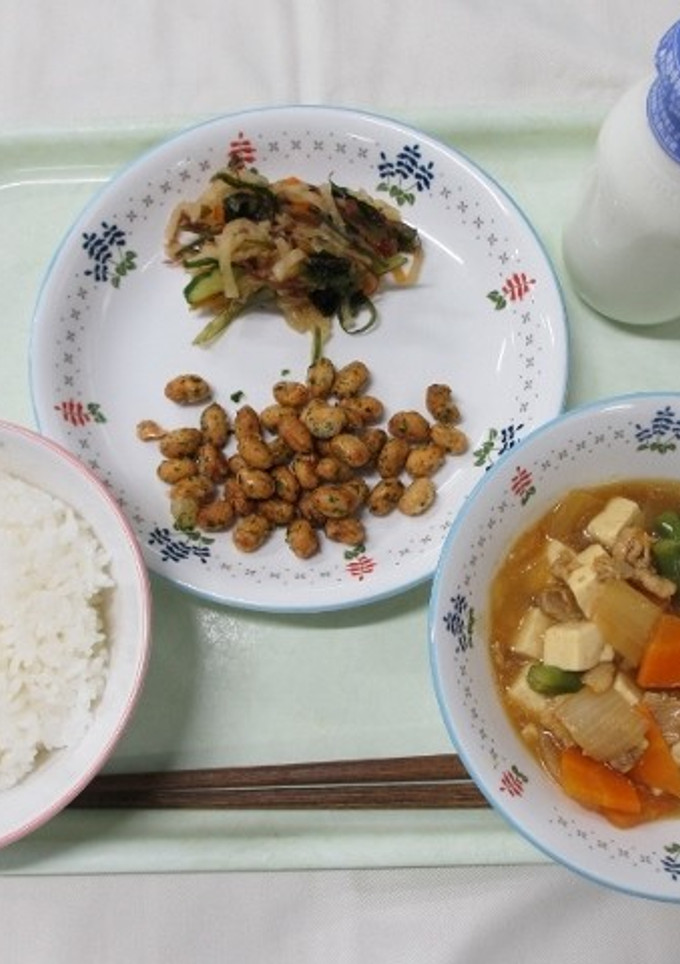 簡単給食　豆腐のカレー煮-レシピのメイン写真