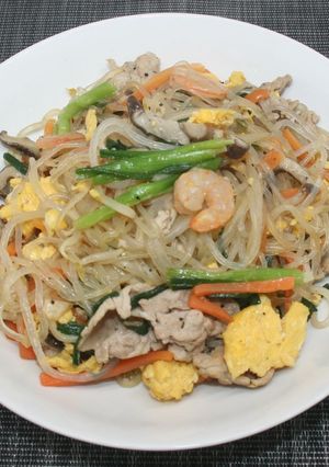 糖質☆乾燥こんにゃくパスタで焼きビーフン-レシピのメイン写真