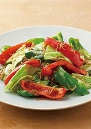 季節野菜とじゃこのめんつゆ炒め-レシピのメイン写真