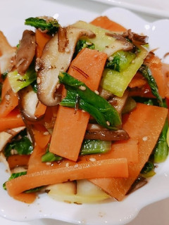 チンゲン菜、人参、椎茸の昆布和え-レシピのメイン写真