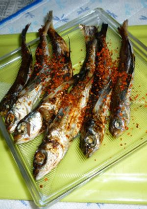 とび煮干し昆布酢かけの網焼き-レシピのメイン写真