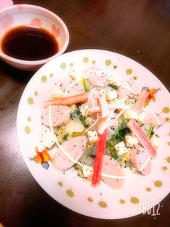 白菜とほうれん草のサッパリサラダ♪-レシピのメイン写真