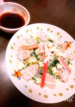 白菜とほうれん草のサッパリサラダ♪-レシピのメイン写真