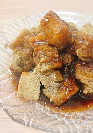 【ヘルシースイーツ】豆腐わらび餅-レシピのメイン写真