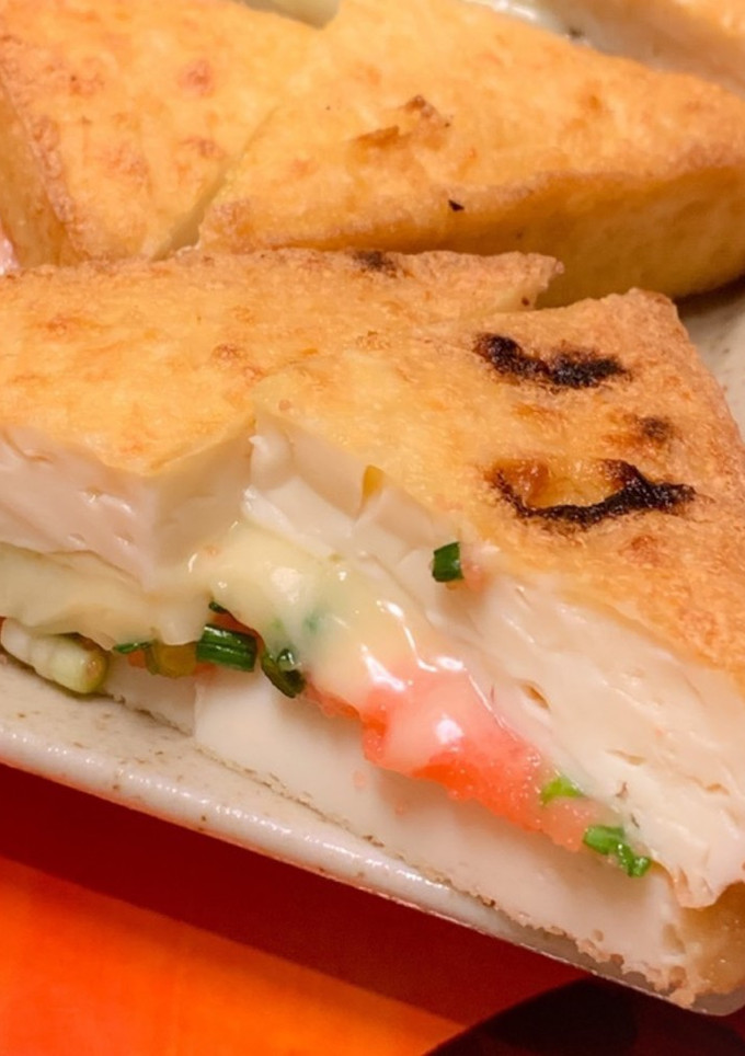厚揚げのたらこチーズ挟み焼き-レシピのメイン写真
