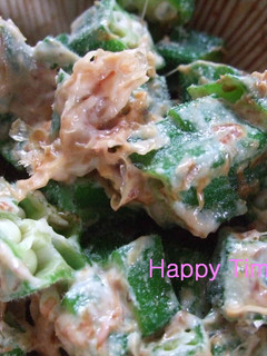 朝食に♡簡単オクラのマヨかつお節和え-レシピのメイン写真