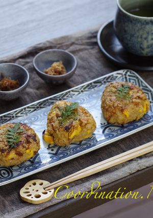 絶品！蒲焼風♪穴子の焼きおにぎり-レシピのメイン写真
