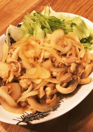 簡単！鶏もも肉の生姜焼き！-レシピのメイン写真