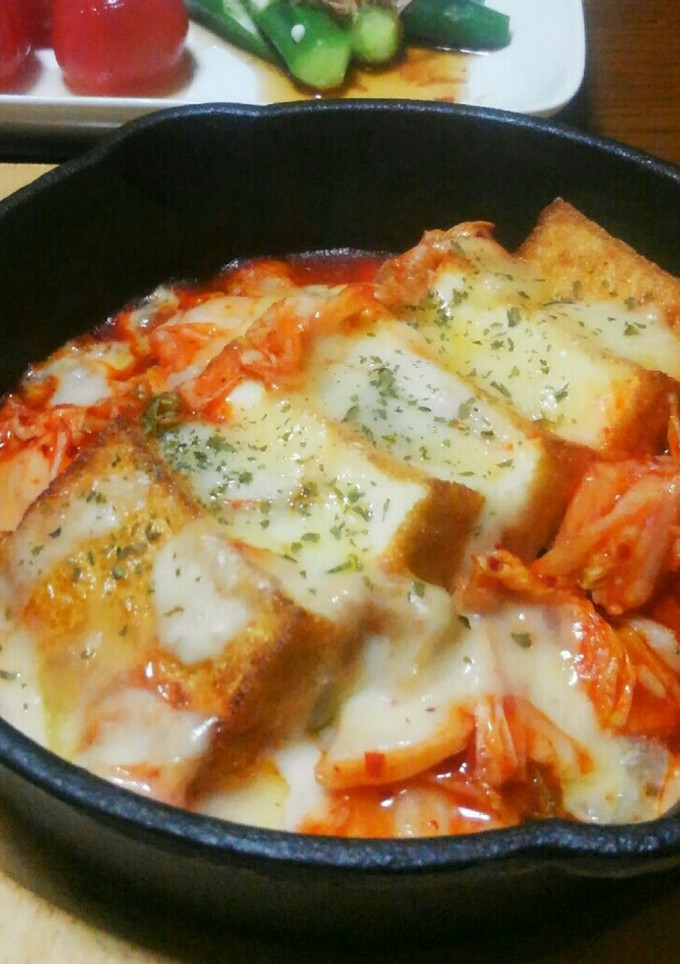 簡単☆厚揚げのキムチチーズ焼き-レシピのメイン写真