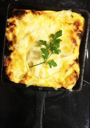 スキレットで作る簡単スペイン風オムレツ！-レシピのメイン写真