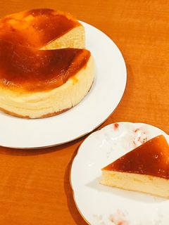 ニューヨーク風スフレチーズケーキ-レシピのメイン写真