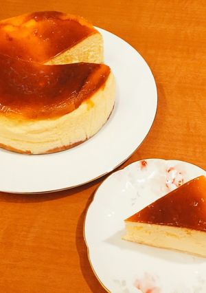 ニューヨーク風スフレチーズケーキ-レシピのメイン写真