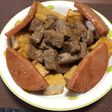 サイコロステーキ醤油味!(^^)!