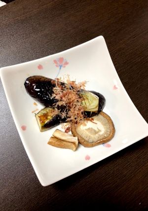 茄子のステーキ♡椎茸♡茄子♡焼くだけ簡単-レシピのメイン写真