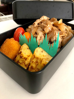 時短、豚丼弁当٩(*ゝڡ◕๑)۶♡-レシピのメイン写真