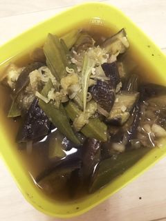 簡単!ナスとオクラの炊き合わせ-レシピのメイン写真