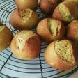 酒種で☆米粉と全粒粉入りの緑茶パン