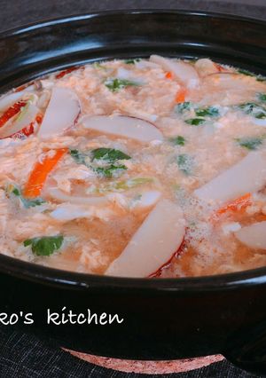 野菜たっぷりとろとろかき玉うどん-レシピのメイン写真