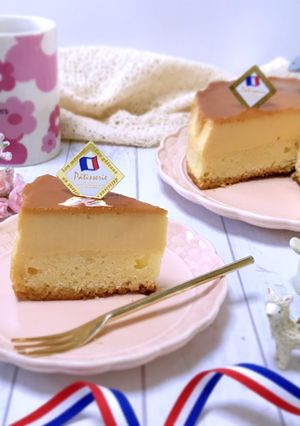 二層のプリンケーキ箱-レシピのメイン写真