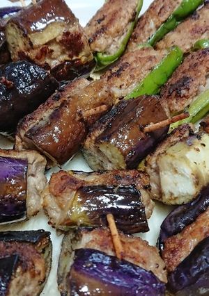 ピーマンの肉詰め&茄子の肉詰め-レシピのメイン写真