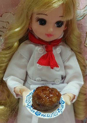 リカちゃんサイズ♡てりやきハンバーグꕤ-レシピのメイン写真