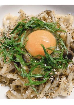 うどんdeペペロンチーノ風-レシピのメイン写真