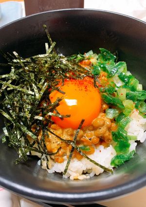 納豆黄身かけご飯-レシピのメイン写真