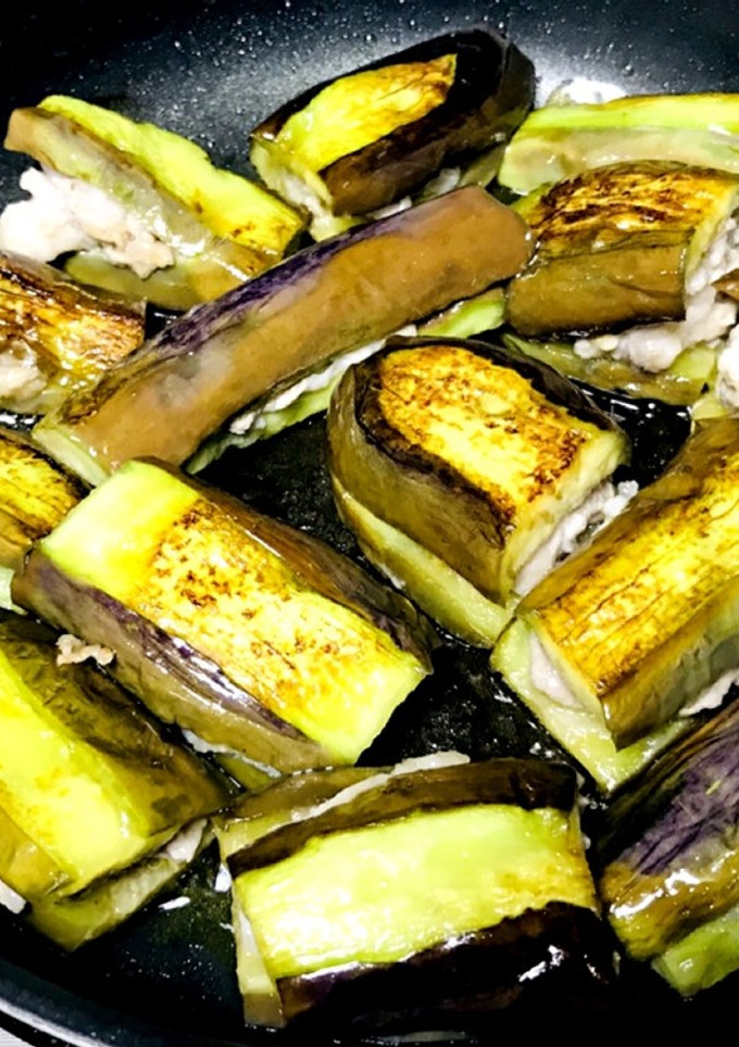 ナスの豚肉はさみ焼き-レシピのメイン写真