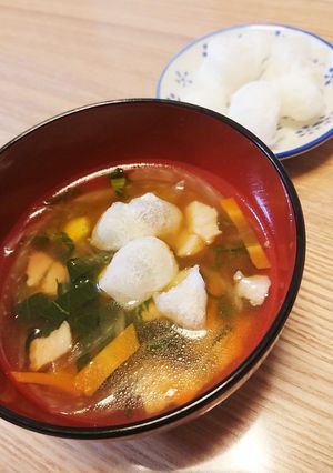 子どもと一緒に♡おもちでスープ♪-レシピのメイン写真