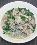 糖質☆乾燥こんにゃくパスタで牡蠣ソーメン