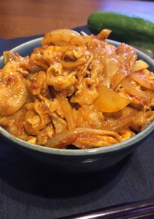 スパイシー☆カレー豚丼-レシピのメイン写真