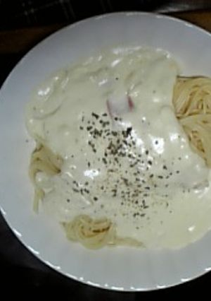 チーズクリームパスタ-レシピのメイン写真